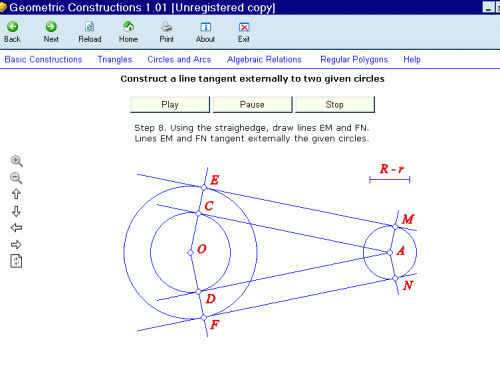Geometric Constructions Screenshot